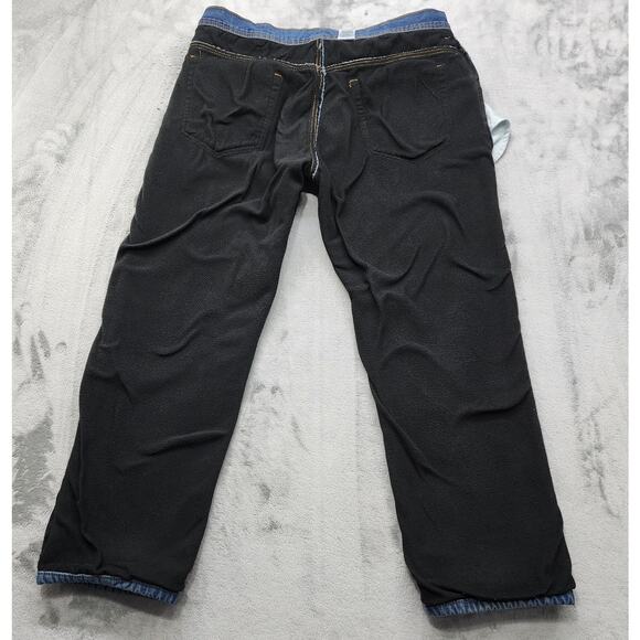 Polar King Key Flannel Lined Jeans Mens 38x30 Blue Denim Workwear Winter Cozy - Picture 9 of 14